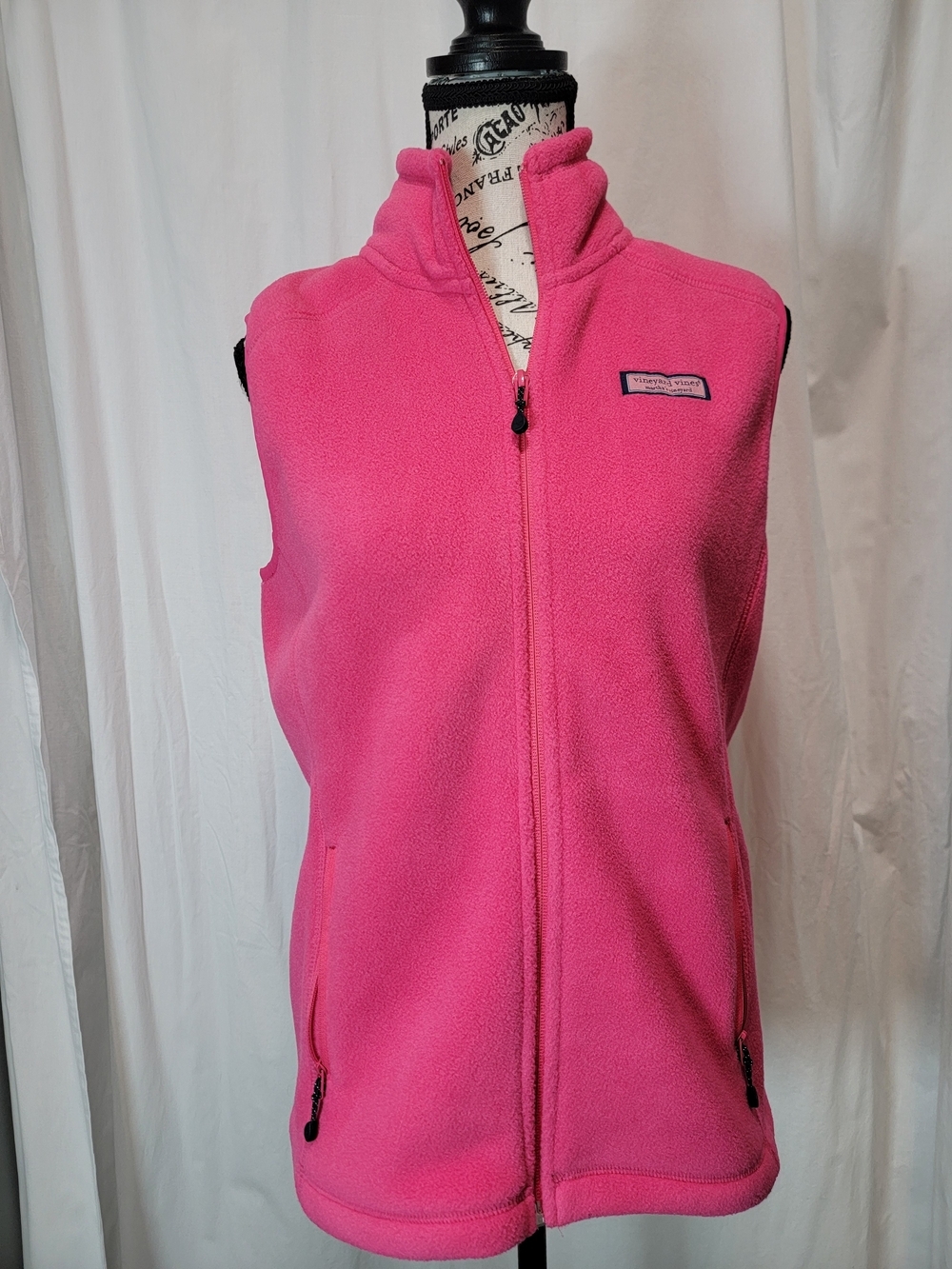 Vineyard Vines Women's Pink Fleece Vest